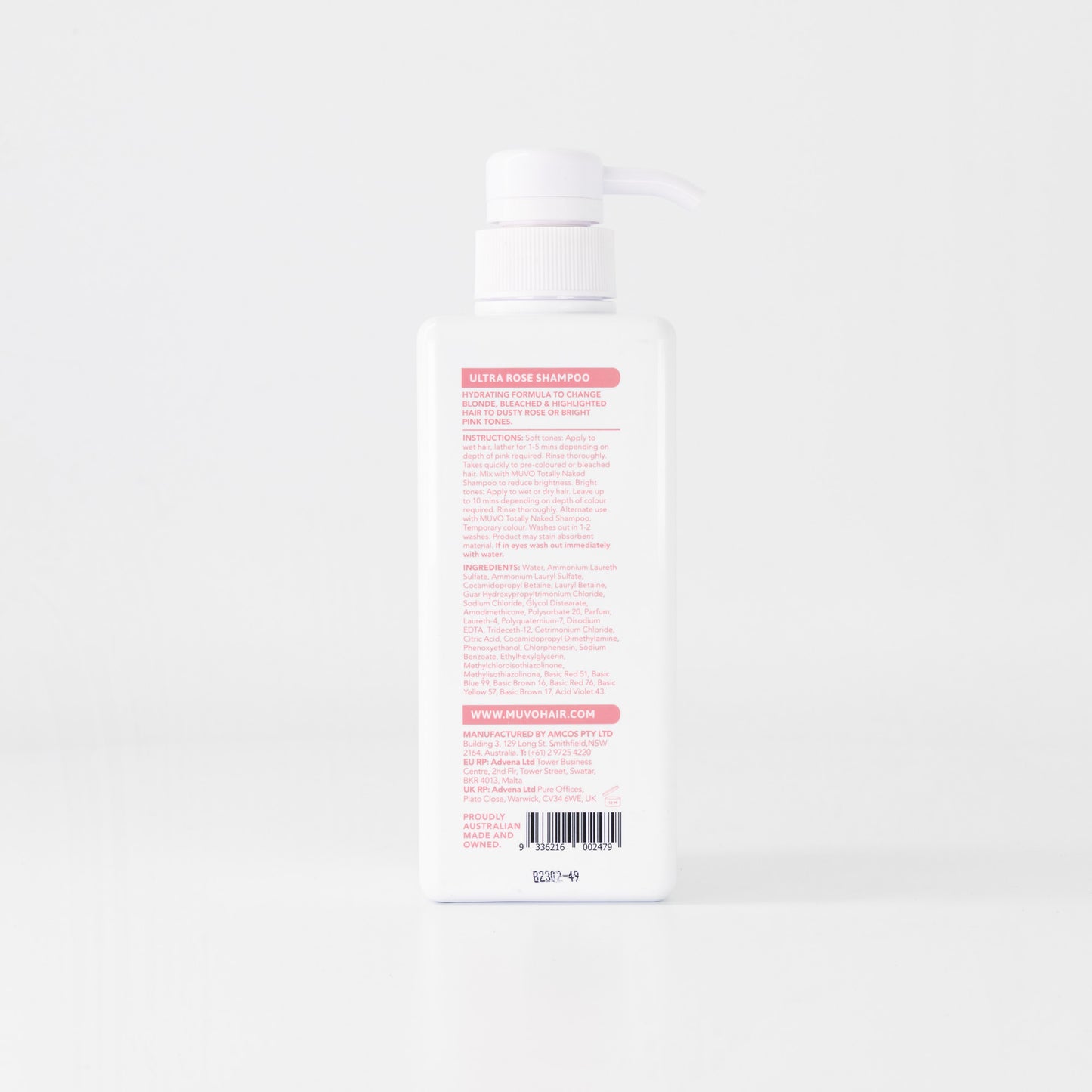 MUVO ULTRA ROSE SHAMPOO