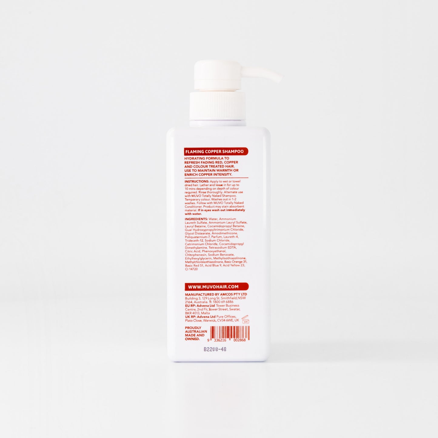 MUVO FLAMING COPPER SHAMPOO
