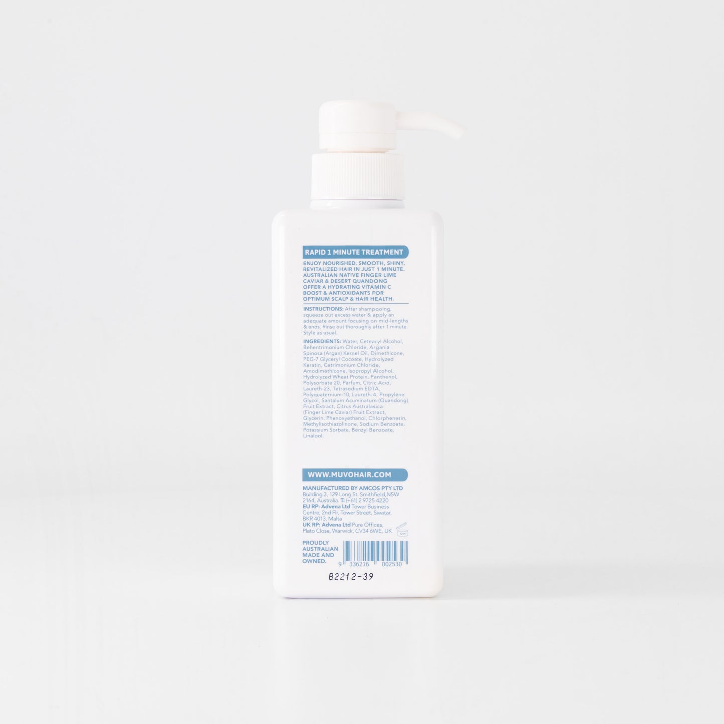 MUVO RAPID 1 MINUTE RINSE OUT