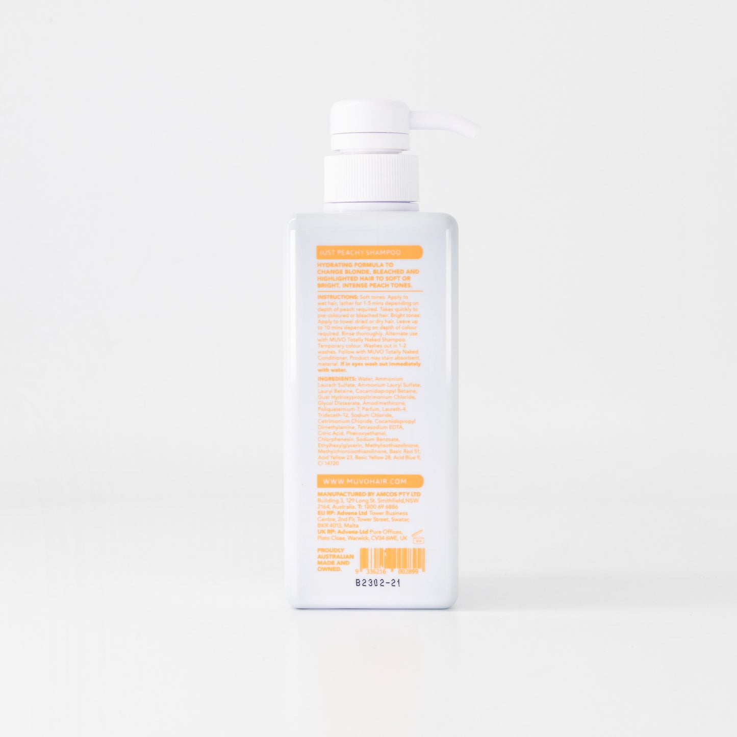 MUVO JUST PEACHY SHAMPOO
