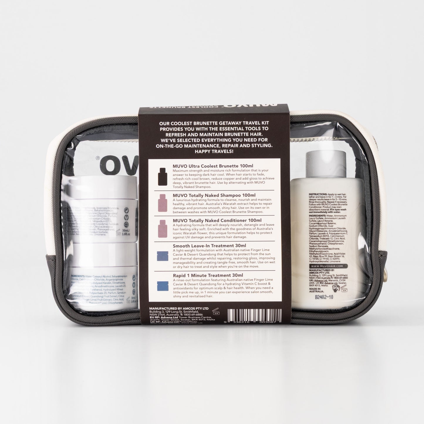 MUVO Getaway Coolest brunette Pouch